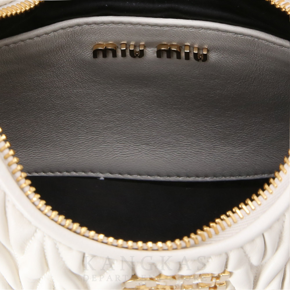 MIU MIU(USED)미우미우 5BH211 마틀라세 펄 숄더백
